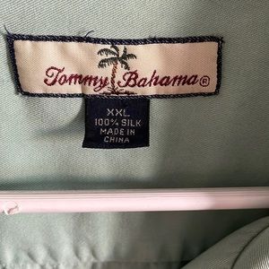Tommy Bahamma silk shirt sea green size xxl